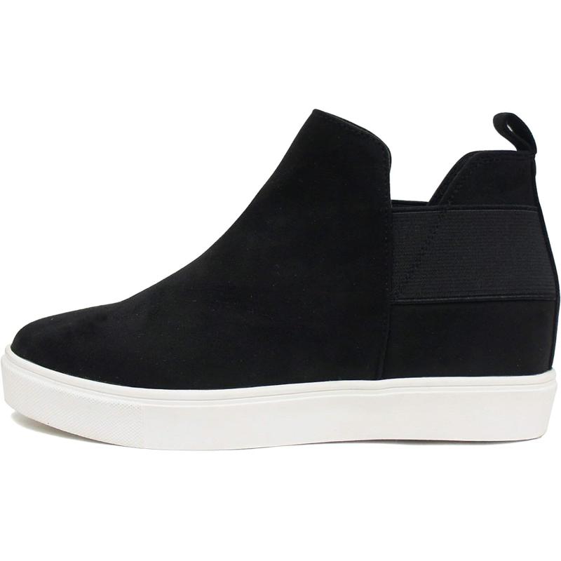 Soda DIANA ~ Slip On Hidden Wedge Ankle Boot Fashion Sneaker with ...